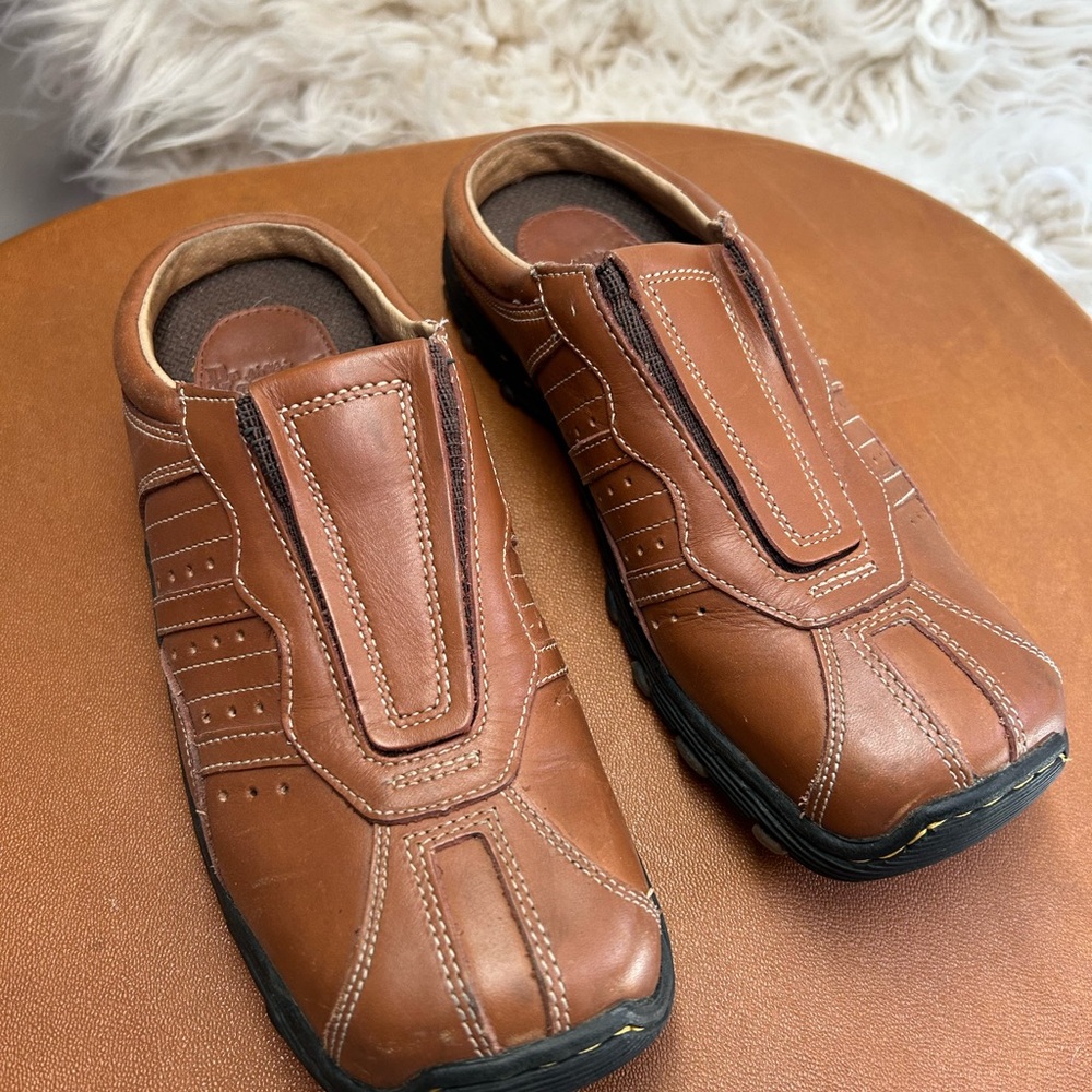 Dr. Martens Brown Leather Slip-On Loafers